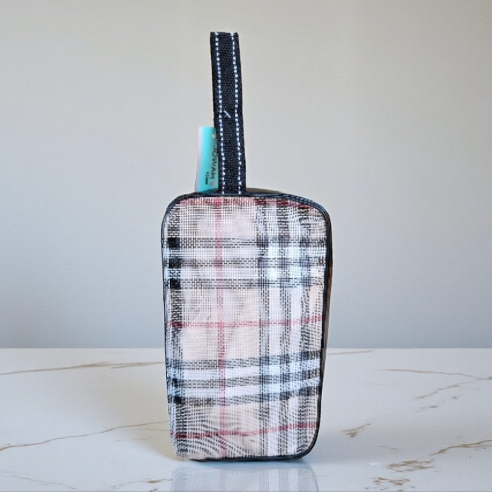 Plaid Cosmetic/Travel Bag